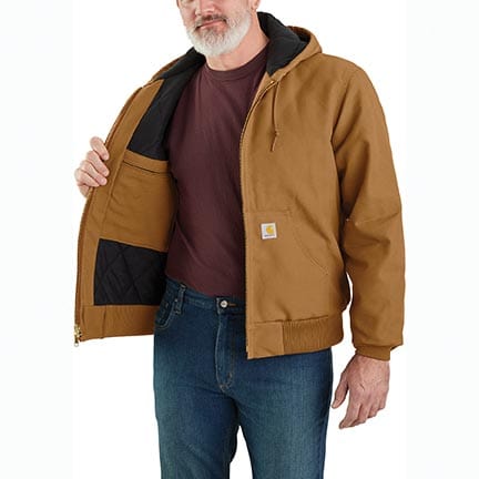 Carhartt J140 Loose Fit Firm Duck Insulated Flannel-Lined Active Jac - Image 7