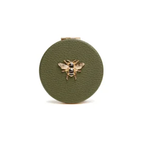 Alice Wheeler - Compact Mirror - AW6210 - Olive - Mirrors