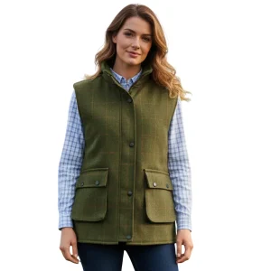 Game Ladies Derby Tweed Quilted Gilet