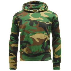Game Kids Camouflage Hoodie - Woodland